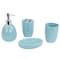 Home Basics 4 Piece Bath Accessory Set, Turquoise BA41533 - alternate 1